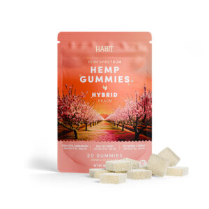 CBD + Delta 9 Gummies - Peach