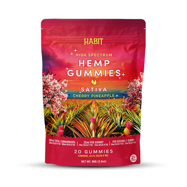 Delta 8 + Delta 9 Gummies – Cherry Pineapple