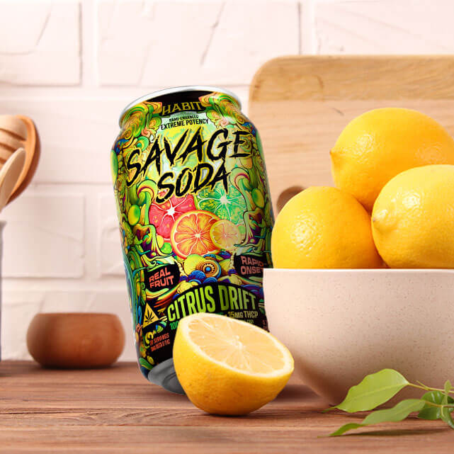 Delta 9 THC Hemp Soda - Savage Edition - Citrus Drift - Image 2
