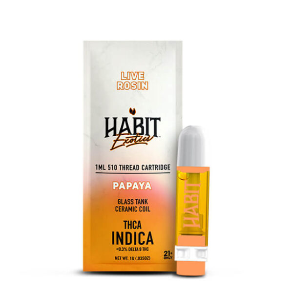 1G THCA Live Rosin Exotic Cartridge – Papaya