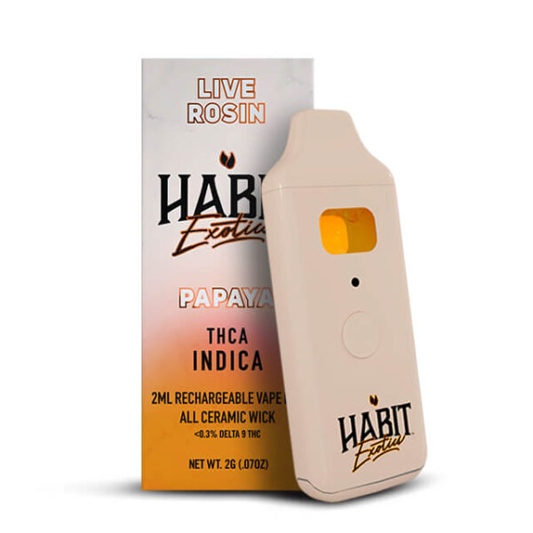 2G THCA Live Rosin Exotic Disposable Vape – Papaya