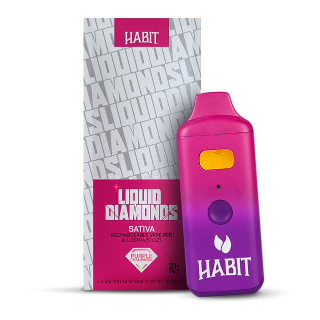 2G THC-P Liquid Diamonds Disposable Vape – Purple Champagne
