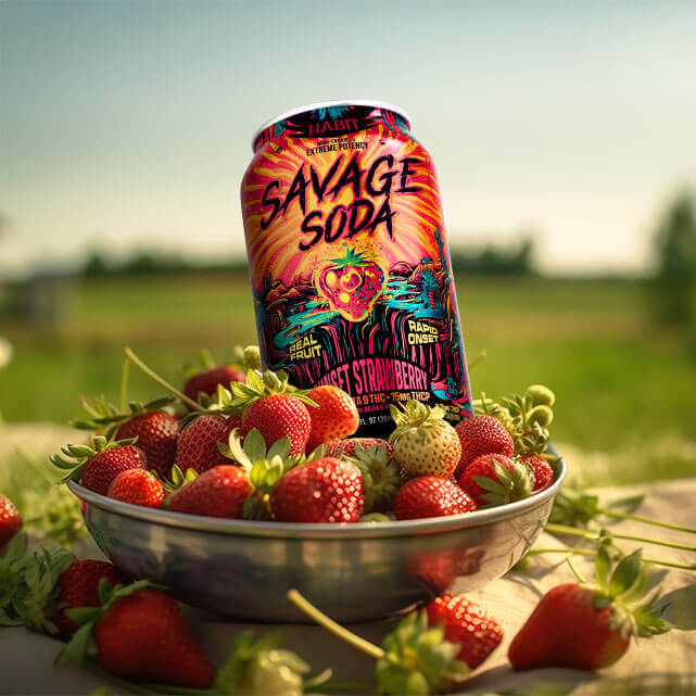 Delta 9 Savage Soda - Sunset Strawberry - Image 2