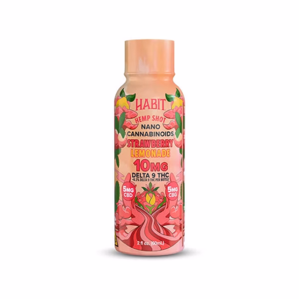 Delta-9 Shot – Strawberry Lemonade – CBG + CBD