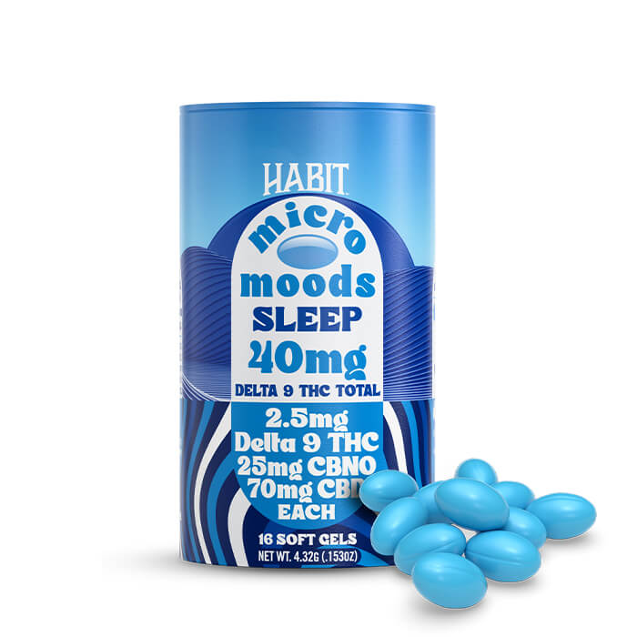 Delta 9 THC Micro Moods Soft Gels 240MG – Sleep